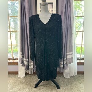 Vintage Laurence Kazar Beaded Dress